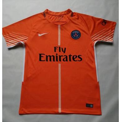 2017-18 Psg Orange Goalkeeper Soccer Jersey Shirt